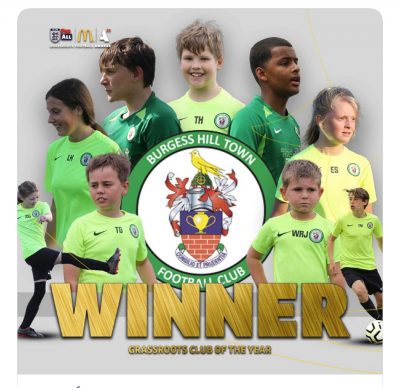 burgess hill town fc juniors GrassRoot Football Club Of The Year